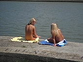 naturist, beach, sunshine, summer, girlfriend, Velence lake, Gardony, CD 0054