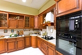 kitchen furniture, kitchen, furniture, built-in furniture, furniture factory, cabinetmaker, of lath, kind of timber, panelling, , built-in kitchen units corner, washing up bowl, decor, furnishings, interior decoration, design of furniture, pieces of furniture, holder of furniture, glass, glossy case, ornamental glass, shelf, shelves, case, cases, front of door, bentwood of furniture, arched, curved, bent, counter, extractor fan, cooker, ceramics cooker, built-in cooker, built-in kitchen equipment, white, exhibition room, kitchen studio, interior, interiors, CD 0023, Kiss L�szl�, L�szl� Kiss