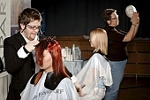 hair, man, Alfaparf, hairdresser, modell, exhibition, hair dyeing, red, cut, haircut, woman, Szeged, poster, a pair of scissors, weight collar, perm, hair extension, hair honing, bangs, mop of hair, rarefactive scissors, color, colour, tone, comb, hair brush, hair spray, hair drying, shampoo, balsam, volumen to open out, hydration, coloured hair, normal hair, hair filmy, color conservation, a hair, curl, wavy, fashion, vogue, fashion direction, collection, hydratexture, hair weaving, hair roller, bun, hydrogen peroxid, cream, scalp, big hair, fixer, coloration, combing, curling irons, hairiron, haircut tucker, mirror, hairdresser armchair, wig, klimazon, hair dryer, electric razor, razor, black, brown, blond, highlight, along, curt, half long, salon, hairdressing, hairstyle, whiskers, barb, hairdryer, purple, silver, lara salon, studio, training, CD 0010, Kiss L�szl�, L�szl� Kiss