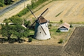 Hodmezovasarhely-Erzsebet, Papi windmill, revolving energy, shingle, art relic, national monument, windmill, Hodmezovasarhely, molnar house, farmhouse, miller, site, homestead, farm, Csongrad county, rye, mill, flour, sleet, to grind, to mill, millstone, grindstone, barley, core, millet, grind, milling, chaff, wheat, gearing, shoot, grain, house, wind, green, garden, recreation, relaxation, repose, rest, silence, quiet, orchard, houses, road, carriageway, bread, fence, tree, trees, air photograph, air photo, air photos, aerials, birds eye view, of birds eye view, building, buildings, everyday life, at home, countryside, plan, air, aerial, square, plot, development, beauty, beautiful, pretty, white, blue, brown, yellow, flat, gray, dirt road, sand, lowland, regular, CD 0029, Kiss L�szl�, L�szl� Kiss