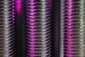 metal, screw, industry, industrial, lustre, female screw, steel, flat, gray, iron, tool, implement, mechanic, repairer, fitter, rig, gear, factory, fabrication, making, element, component, fixture, piece, metalworking, inanimate, lifeless, topic, matter, object, object, female screws, assembly, mixed, composite, light, lighting, close-up, macro, order, row, column, soldierly, regular, grouped, front of, purple, corrugation, striations, spiral, thread, purplish, CD 0020