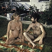 naturist woman, pregnant woman, affection, liking, love, delight, smile, young mother, pair, man, woman, nude man, bathe, bathing, water, game, aspersion, nudist band, naturist place, naturist friends, naturism, sunbathing, on holiday, holiday home, holiday resort, recreation, Wejsz house, Szekesfehervar, nudism, getting acquainted, naturist, nudist, naked, stripped, unclad, way of life, holidays, nature, friend, friends, relaxation, repose, rest, disengagement, distraction, resource, sun, Hungary, CD 0102