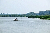 water, river, waterfront, subfamily, dead channel, Tokaj, floodplain, flood-basin, forest, floodplain forest, wide river, nature, calm, quiet, windless, fisher, fishpond, fishing, blue, sky, blue sky, boat, boats, punt, reed, Kiss L�szl�, L�szl� Kiss