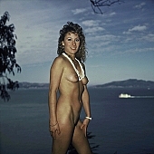 necklace, collar, freik�rperkultur, nudity, nude, nakedness, nudist coast, in a state of nature, in the buff, in the nude, naked body, INF, naked, stripped, dame, lady, pretty woman, naturist girl, naturist, posture, woman, happy, modell, taking photographs, naturism, nudism, curl, black, girl, young, sunset, fkk, nudist, nude woman, photo, foto, white, naturist woman, waterfront, attitude, pose, photographer, naturist young, sea, billows, deep, body, nudist girl, nude body, dune, Lands end, San Francisco, CD 0104, 5