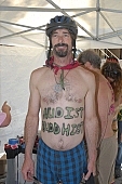 nudist men, live billboard, live advetising hoarding, naked back, notice on the back, man, naked programme, naturist demonstrative, naked demonstrator, naturist, street procession, naturism, protester, naturist group, environmental pollution, body painting, text of protest, air paint brush, nude man, bicycle procession, woman, nudism, environmental, nudist, square, demo, cyclist, cycler, protest, notice, nudist group, notable, remarkable, environmentalists, group, coterie, concourse, advertisement, environment, ambience, conviction, straight-out, wholeheartedly, WNBR, USA, San Francisco, street, on the street, streets of San Francisco, women, gents, men, protesters, World Naked Bike Ride, confluence, body, naked, stripped, road, cycling tour, attention rising, bicycle, cycling, procession, fight against the dependence, California, 2007, CD 0075