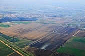 Szeged, air photograph, air photo, aerial, soil, ground, parcel, plow, field, arable, clod, earth, ploughland, tillage, cultivation, grower, agriculture, agricultural land, air, of the air, plan, inland inundation, water, green, grass, nature, grain, cereals, cornfield, corn, black, brown, dirt road, homestead, farm, farms, park, sheds, forest, town, city, Kiss Lszl, Lszl Kiss