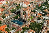 Szeged, town, city, aerials, air photographs, city center, cathedral, Fogadalmi templom, SZTE, JATE, SZOTE, Somogyi library, clinics, univesity, Szeged Open-Air Festival, auditorium, stage, Domotor torony, Tisza, inundation, flood, fair Tisza, downtown, Karasz street, house, houses, line of houses, street, streets, car, road, cars, building, buildings, critter, haze, steam, vapor, roads, ways, park, green, garden, environment, ambience, neighbor, neighborhood, everyday life, at home, countryside, aldermanry, plan, air, aerial, air photograph, air photo, tower, Jozsef Attila University, Szent-Gy�rgyi Albert University, Universitas Scientiarum Szegediensis, Dom-square, towers, square, chairs, CD 0029, Kiss L�szl�, L�szl� Kiss