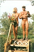 naturist, sun, nudist couple, nudist pair, sunshine, girl, boy, naturist couple, chalice, award, blossom, bloom, flower, bouquet, muscle, muscular, brown, skin, sunlit, delight, smile, unclad woman, pair, man, woman, INF, scale, stairway, naturist beach, taking photographs, attitude, pose, nude, nudity, naked girl, unclad body, young naturists, naked body, nude body, nudist place, fkk, posture, naturist girl, in a state of nature, in the buff, in the nude, naturism, unclad, stripped, nudist, nudism, friend, young, naked, recreation, relaxation, repose, rest, camping, beach, Delegyhaza, CD 0095