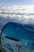 sky, birds eye view, high, airplane, plane, KLM, air photograph, air photo, cloud, light, ray, beam, aerials, aerial, air photos, environment, ambience, plan, air, white, blue, traveling, sun-ray, island, of birds eye view, above, up, CD 0029, turbine, Kiss L�szl�, L�szl� Kiss