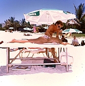 masseur, white, sand, beauty massage, reviving massage, siesta, short nap, reformation, reform, rejuvenation, relaxation, recreation, repose, rest, massage, refection, air, reviving, tonic, recovery, healing, recovery massage, sunlight, on the beach, regeneration, muscle, waist, back, cosmetics, naturism, naturist, naturist lady, nudist, nudist lady, naturist woman, naturist girl, St Martin, Club Orient, Orient, club, girl, woman, unclad, stripped, naked, peace, affection, liking, love, nudity, nude, nakedness, adult, blue, hair, beach, laughing, laugh, smile, together, delight, beauty shop, zest for life, warm, 1988, CD 0034