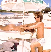 recreation, refection, air, reviving, tonic, recovery, healing, recovery massage, sunlight, on the beach, masseur, massage, white, sand, beauty massage, reviving massage, siesta, short nap, reformation, reform, rejuvenation, relaxation, repose, rest, regeneration, muscle, waist, back, naturism, naturist, naturist lady, nudist, nudist lady, naturist woman, naturist girl, St Martin, Club Orient, Orient, club, girl, woman, unclad, stripped, naked, peace, affection, liking, love, nudity, nude, nakedness, adult, blue, hair, beach, laughing, laugh, smile, together, delight, beauty shop, zest for life, warm, 1988, CD 0034