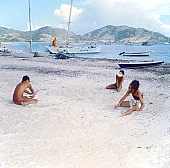 naturist lady, nudist, naturist, gymnastics, naturism, tableau, St Martin, Club Orient, Orient, girl, woman, club, nudist lady, naturist woman, naturist girl, unclad, stripped, naked, sky, wet, peace, affection, liking, love, unclothed, adult, floor, storied, storeyed, nature, in the nature, blue, sand, island, beach, coast, sea, billows, deep, wind, hair, pie in the sky, laughing, laugh, smile, together, delight, zest for life, port, dock, ship, keels, surface ships, boat, boats, warm, water, gale, CD 0034