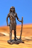 lead soldier, tin soldier, metal soldier, combatant, warrior, fighter, soldier, miniature statue, injun, victorious, Victorio, masterpiece, painted, gun, tarnished, cartridge, Red Indian, armed, CD 0202, 4, Kiss L�szl�, L�szl� Kiss