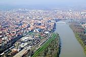 aerial, soil, ground, aerials, air photographs, airphotograph, bridge, parcel, plow, field, arable, clod, earth, ploughland, tillage, cultivation, cathedral, grower, agriculture, agricultural land, air, of the air, plan, inland inundation, water, green, grass, nature, brown, park, forest, town, city, Szeged, river, Tisza, city center, waterfront, rail, tracks, station, railway station, stage, vista, Kiss L�szl�, L�szl� Kiss