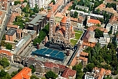 Szeged, SZTE, town, city, aerials, air photographs, city center, cathedral, Fogadalmi templom, Somogyi library, clinics, univesity, Szeged Open-Air Festival, auditorium, stage, Domotor torony, Tisza, inundation, flood, fair Tisza, downtown, Karasz street, house, houses, line of houses, street, streets, car, road, cars, building, buildings, critter, haze, steam, vapor, roads, ways, park, green, garden, environment, ambience, neighbor, neighborhood, everyday life, at home, countryside, aldermanry, plan, air, aerial, air photograph, air photo, tower, Jozsef Attila University, JATE, Szent-Gyrgyi Albert University, SZOTE, Universitas Scientiarum Szegediensis, Dom-square, towers, square, chairs, CD 0029, Kiss Lszl, Lszl Kiss