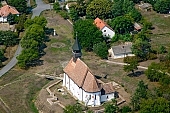 Ofolddeak, Hungary, Csongrad county, church, belfry, water-jump, archaeology, archeology, air, aerial, believe, village, field, plow, agriculture, excavation, castle, fortification, fortress, post, stronghold, roman catholic, air photograph, air photo, shooting, history, past, last, bygone, investigation, religion, persuasion, air photos, husbandry, houses, garden, road, Kiss László, László Kiss
