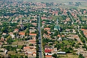 Mak, Hungary, Csongrad county, perspective, air, aerial, summer, shooting, green, tree, trees, air photograph, air photo, spring, aerials, church, temples, churches, air photos, panorama, birds eye view, outskirts, city center, garden city, garden suburb, house, houses, line of houses, street, streets, building, buildings, road, roads, ways, garden, environment, ambience, neighbor, neighborhood, plan, square, gardens, rooftop, of birds eye view, CD 0029, Kiss Lszl, Lszl Kiss