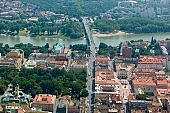 Szeged, downtown, bridge, Ujszeged, Tisza, ship, keels, surface ships, air photograph, air photographs, aerials, town, city, outskirts, city center, building estate, garden city, garden suburb, faubourg, museum, Mora Ferenc, traffic circle, house, houses, line of houses, street, streets, car, road, cars, building, buildings, park, green, garden, birds eye view, of birds eye view, environment, ambience, neighbor, neighborhood, everyday life, at home, countryside, aldermanry, plan, air, aerial, air photo, grounds, parkland, Kiss Lszl, Lszl Kiss