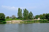 water, river, waterfront, subfamily, dead channel, Tokaj, floodplain, flood-basin, forest, floodplain forest, nature, calm, quiet, fisher, fishing, blue, sky, blue sky, boat, boats, punt, reed, port, dock, ramp, approach, ferry, slip, concrete, chain, wire, transportation, ship, water transportation, Kiss Lszl, Lszl Kiss